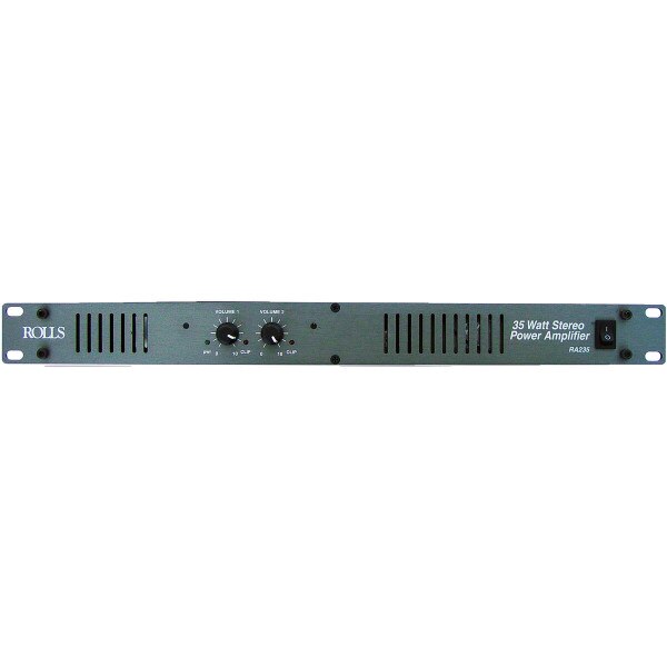Rolls RA235 Power Amplifier 1U Rack Mount 2 x 35W at 8 Ohms